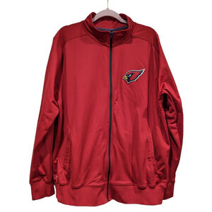 Nike Jacket Mens L Arizona Cardinals Full Zip NFL On Field Apparel Red